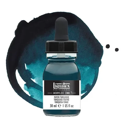 Liquitex cerneală acrilică, 30 ml - 503, muted turquoise