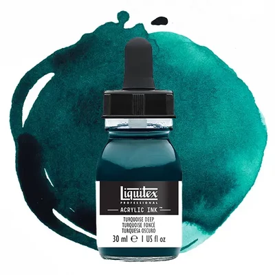 Liquitex cerneală acrilică, 30 ml - 561, turquoise deep