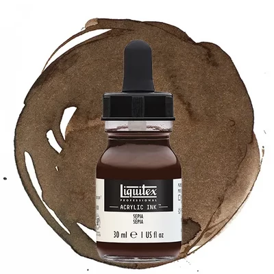 Liquitex cerneală acrilică, 30 ml - 609, sepia