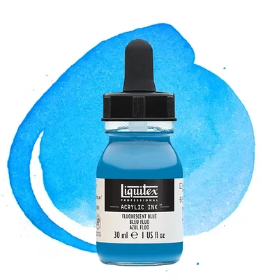 Liquitex cerneală acrilică, 30 ml - 984, fluorescent blue
