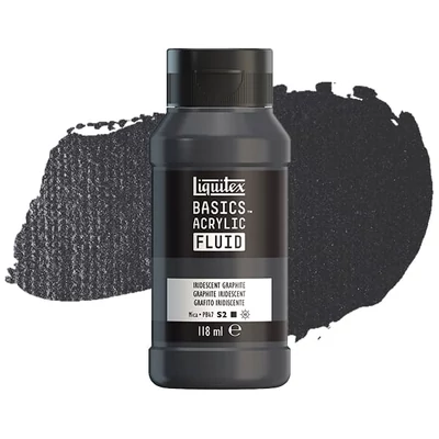 Vopsea acrilică Liquitex Basics Fluid, 118 ml - 049, iridescent graphite