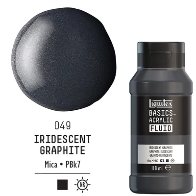 Vopsea acrilică Liquitex Basics Fluid, 118 ml - 049, iridescent graphite
