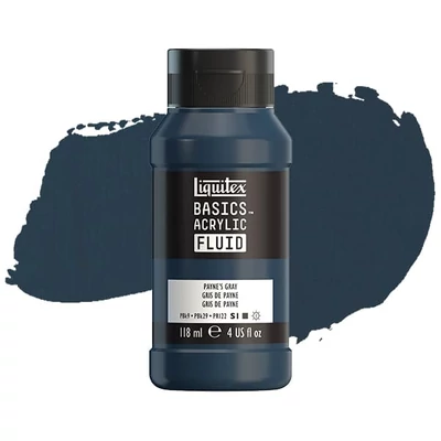 Liquitex Basics Fluid vopsea acrilică, 118 ml - 310, payne's grey