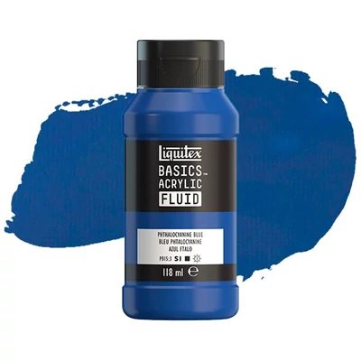 Liquitex Basics Fluid vopsea acrilică, 118 ml - 316, phthalocyanine blue
