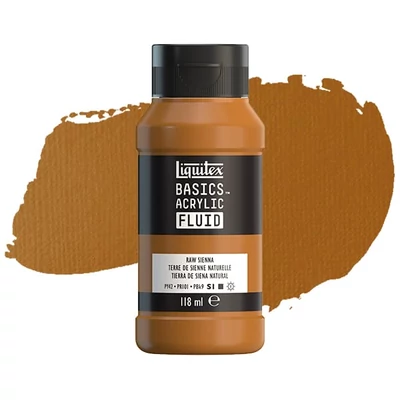 Liquitex Basics Fluid vopsea acrilică, 118 ml - 330, raw sienna