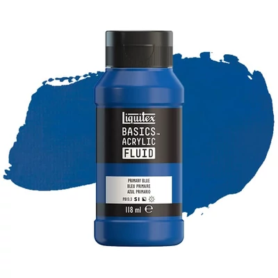 Liquitex Basics Fluid vopsea acrilică, 118 ml - 420, primary blue