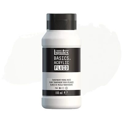 Liquitex Basics Fluid vopsea acrilică, 118 ml - 430, transparent mixing white