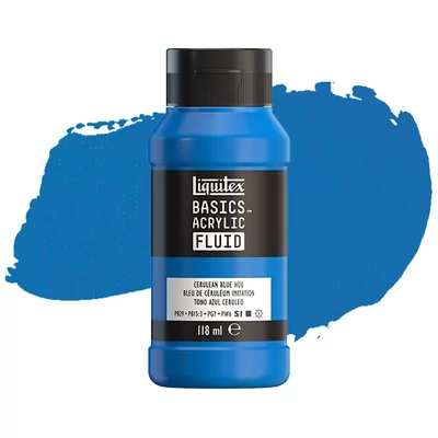 Liquitex Basics Fluid vopsea acrilică, 118 ml - 470, cerulean blue hue