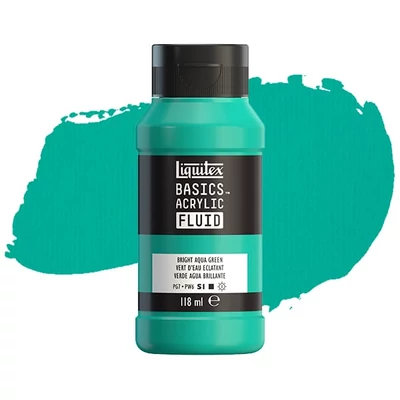 Liquitex Basics Fluid vopsea acrilică, 118 ml - 660, bright aqua green