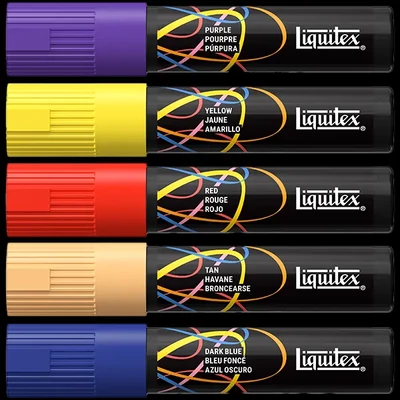 Liquitex Marker – marker decorativ acrilic, 15 mm, vârf larg – în diverse culori