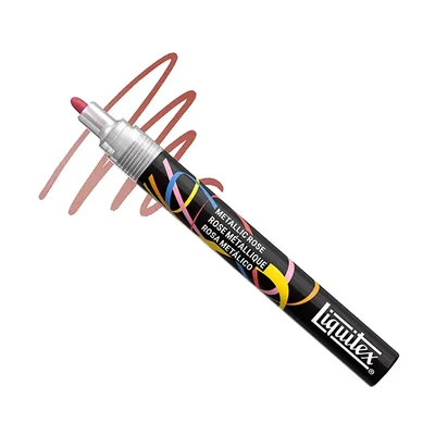 Liquitex Marker – marker decorativ acrilic, 2 mm, vârf rotund - metallic rose