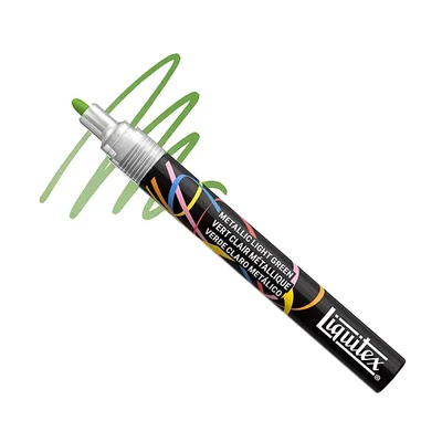 Liquitex Marker – marker decorativ acrilic, 2 mm, vârf rotund - metallic light green