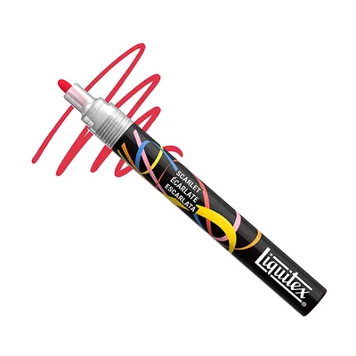 Liquitex Marker – marker decorativ acrilic, 2 mm, vârf rotund - scarlet
