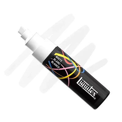 Liquitex Marker – marker decorativ acrilic, 8 mm, vârf reversibil – white