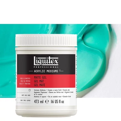 Medium de îngroșare Liquitex Matte Gel, 473 ml - mat