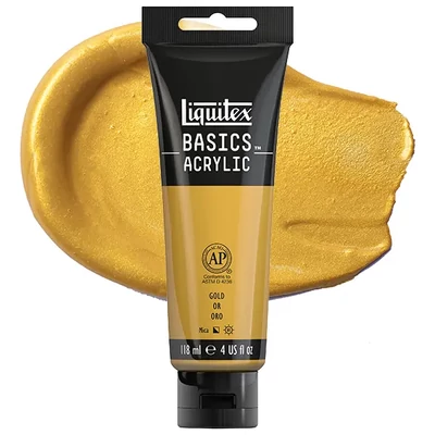 Liquitex Basics vopsea acrilică, 118 ml - 051, gold