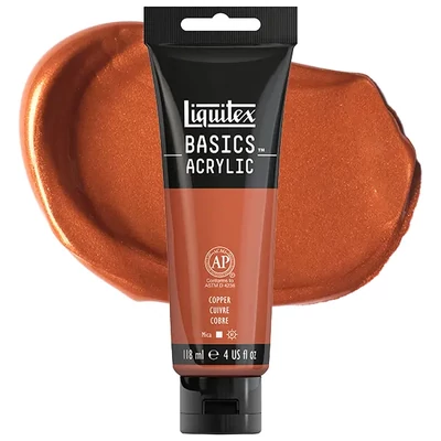 Liquitex Basics vopsea acrilică, 118 ml - 053, copper