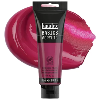 Liquitex Basics vopsea acrilică, 118 ml - 114, magenta quinacridone