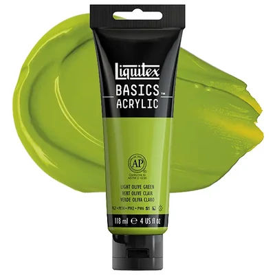 Liquitex Basics vopsea acrilică, 118 ml - 218, light olive green