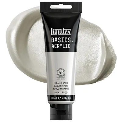 Liquitex Basics vopsea acrilică, 118 ml - 238, iridescent white