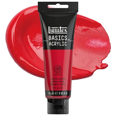 Liquitex Basics vopsea acrilică, 118 ml - 292, naphthol crimson