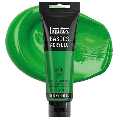 Liquitex Basics vopsea acrilică, 118 ml - 312,  green light permanent