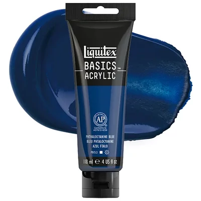 Liquitex Basics vopsea acrilică, 118 ml - 316, phthalocyanine blue