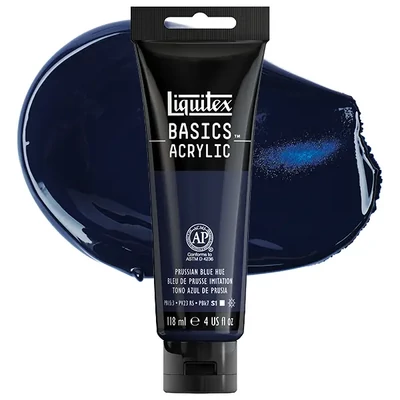 Liquitex Basics vopsea acrilică, 118 ml - 320, prussian blue hue