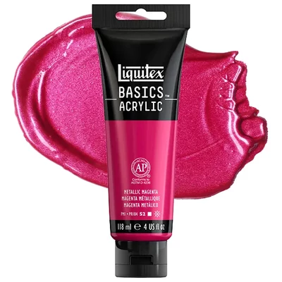 Liquitex Basics vopsea acrilică, 118 ml - 342, metallic magenta
