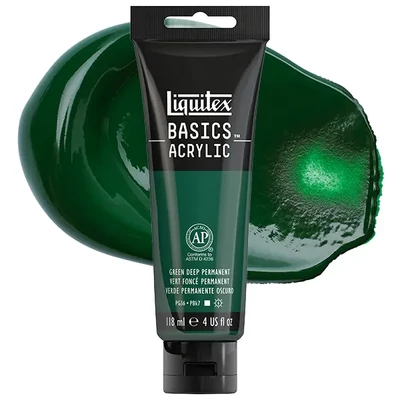 Liquitex Basics vopsea acrilică, 118 ml - 350, green deep permanent