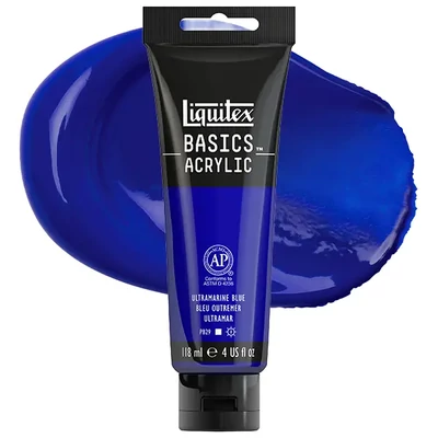 Liquitex Basics vopsea acrilică, 118 ml - 380, ultramarine blue