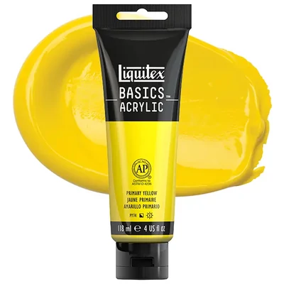 Liquitex Basics vopsea acrilică, 118 ml - 410, primary yellow