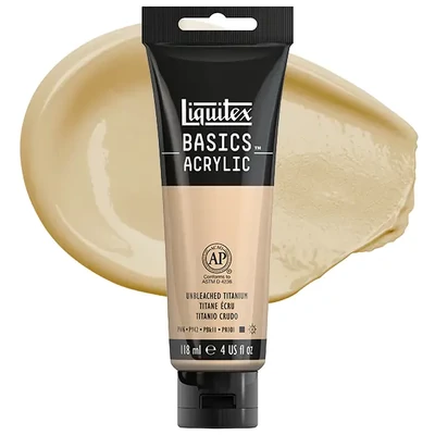Liquitex Basics vopsea acrilică, 118 ml - 434, unbleached titanium