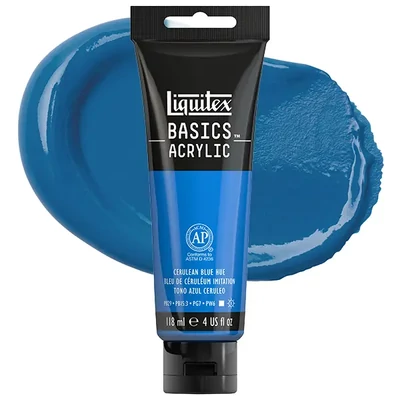 Liquitex Basics vopsea acrilică, 118 ml - 470, cerulean blue hue