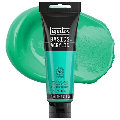Liquitex Basics vopsea acrilică, 118 ml - 660, aqua green bright