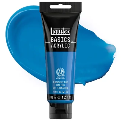 Liquitex Basics vopsea acrilică, 118 ml - 984, fluorescent blue