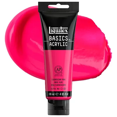 Liquitex Basics vopsea acrilică, 118 ml - 987, fluorescent pink