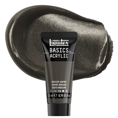 Vopsea acrilică Liquitex Basics, 22 ml - 049, iridescent graphite