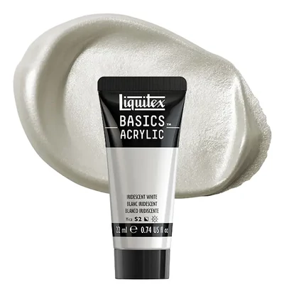 Vopsea acrilică Liquitex Basics, 22 ml -238, iridescent white
