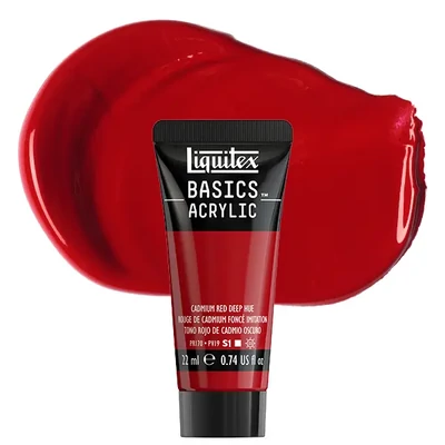 Vopsea acrilică Liquitex Basics, 22 ml - 311, cadmium red deep hue