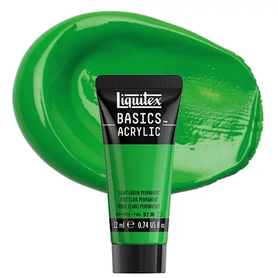 Vopsea acrilică Liquitex Basics, 22 ml - 312, light green permanent