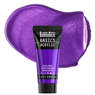 Vopsea acrilică Liquitex Basics, 22 ml - 340, metallic purple