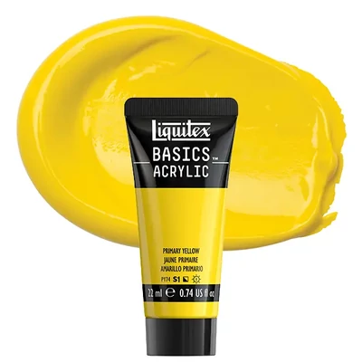 Vopsea acrilică Liquitex Basics, 22 ml - 410, primary yellow
