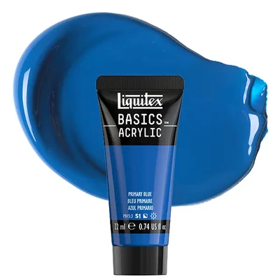 Vopsea acrilică Liquitex Basics, 22 ml - 420, primary blue