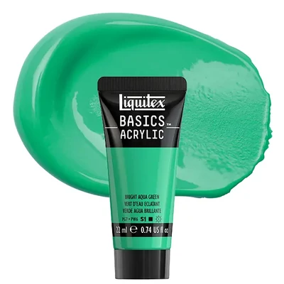 Vopsea acrilică Liquitex Basics, 22 ml -  660, bright aqua green