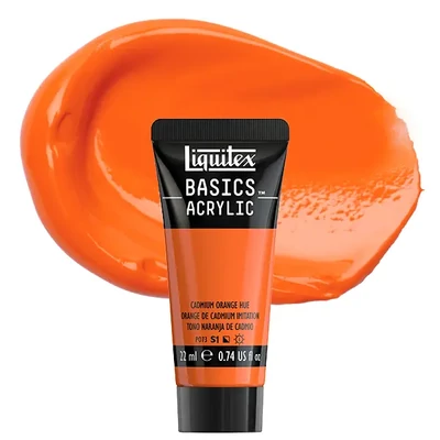Vopsea acrilică Liquitex Basics, 22 ml - 720, cadmium orange hue