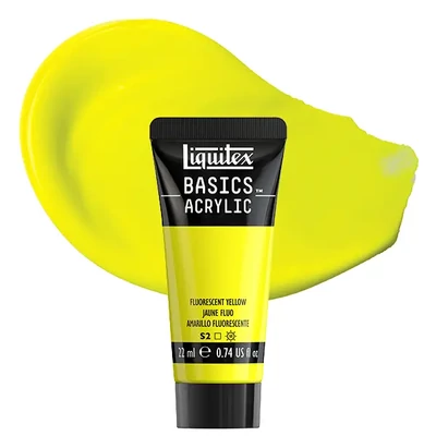 Vopsea acrilică Liquitex Basics, 22 ml - 981, fluorescent yellow
