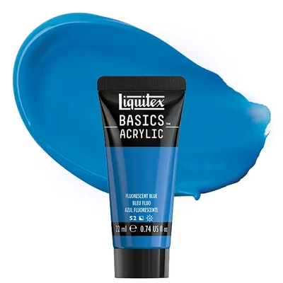 Vopsea acrilică Liquitex Basics, 22 ml - 984, fluorescent blue
