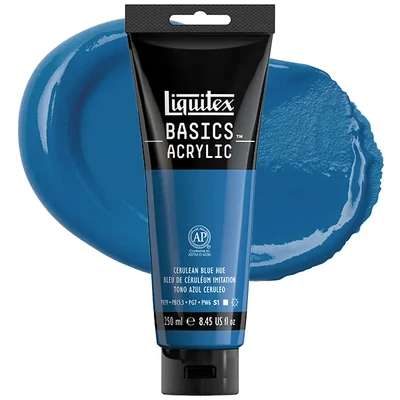 Liquitex Basics vopsea acrilică, 250 ml - 470, cerulean blue hue