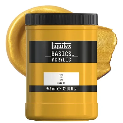 Liquitex Basics vopsea acrilică, 946 ml - 051, gold